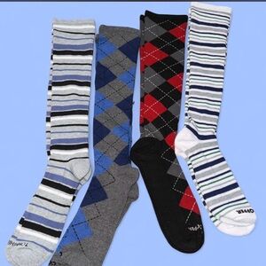 Tommie Copper Men’s Over the Calf Compression Socks. Size 12-14.5